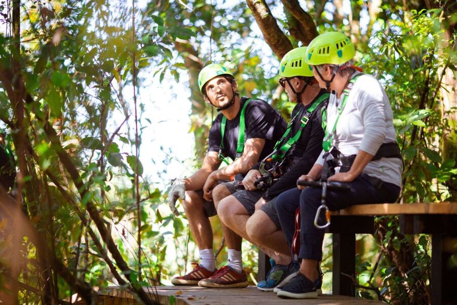 Okere Falls: Zipline over Waterfalls Experience - A course that changes pace from zipline to zipline