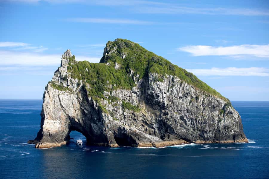 Paihia/Russell: Hole in the Rock and Bay of Islands Cruise - From Paihia or Russell toward Cape Brett