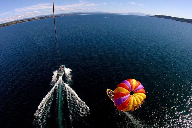 Parasailing Adventure over Lake Taupo - Rising above Lake Taupo