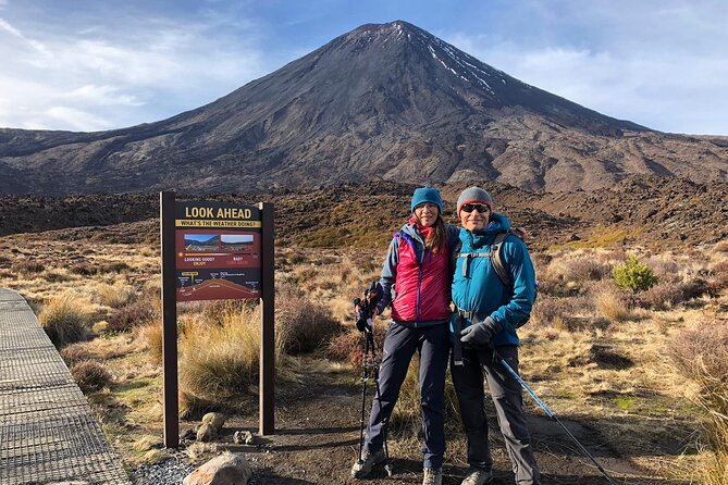 Private Tongariro Crossing Guided Walk - The first climb toward the saddle