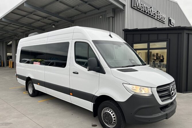 Queenstown International Airport To and From City Center Transfer - The 2025 Mercedes Sprinter ride