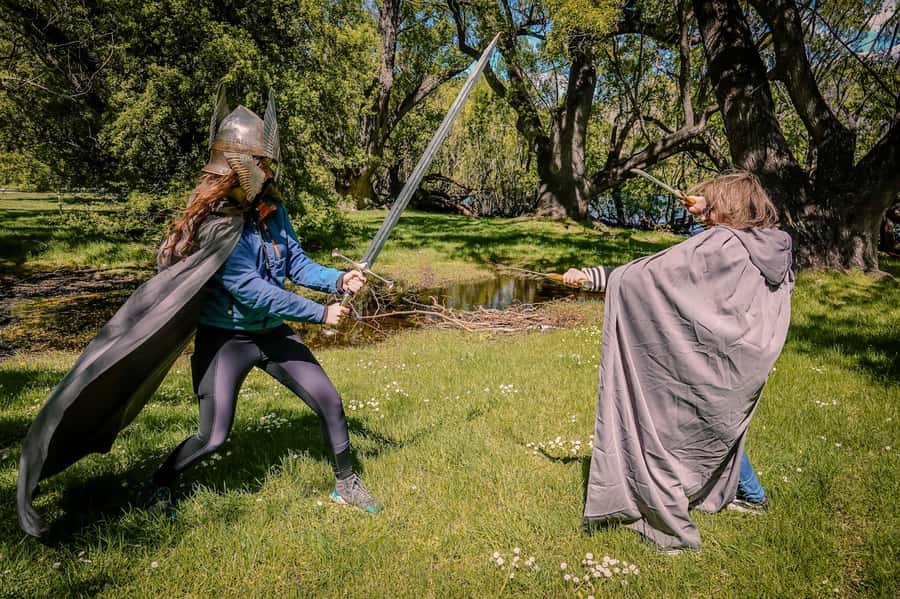 Queenstown: Lord of the Rings Locations Half-Day Tour - Replica weapons, costumes, and the fun part