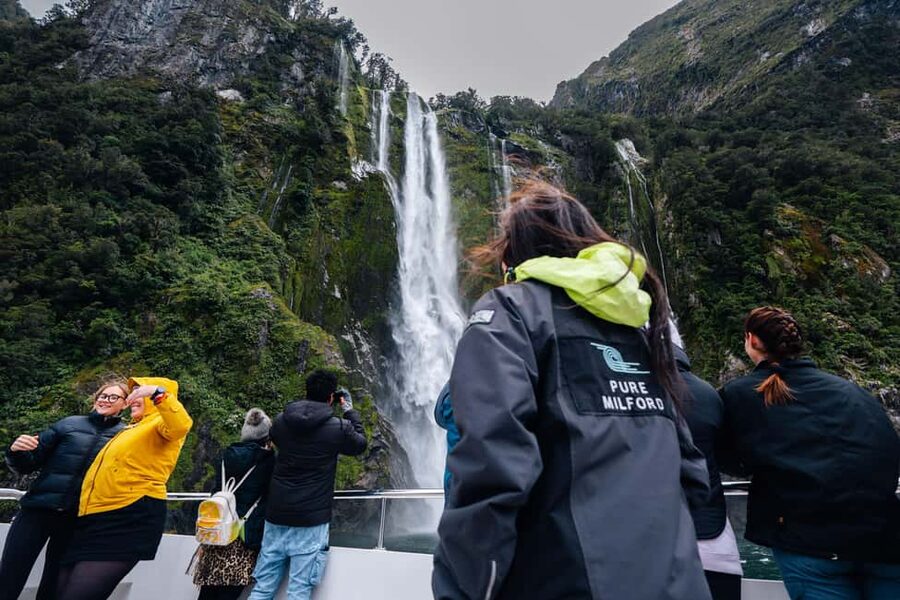 Queenstown: Milford Sound Coach & Cruise Full-Day Trip - Boarding the Milford Sound cruise
