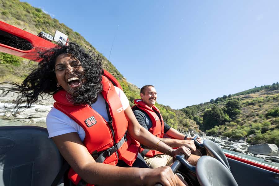 Queenstown: Shotover River Extreme Jet Boat Experience - The safety briefing and getting ready