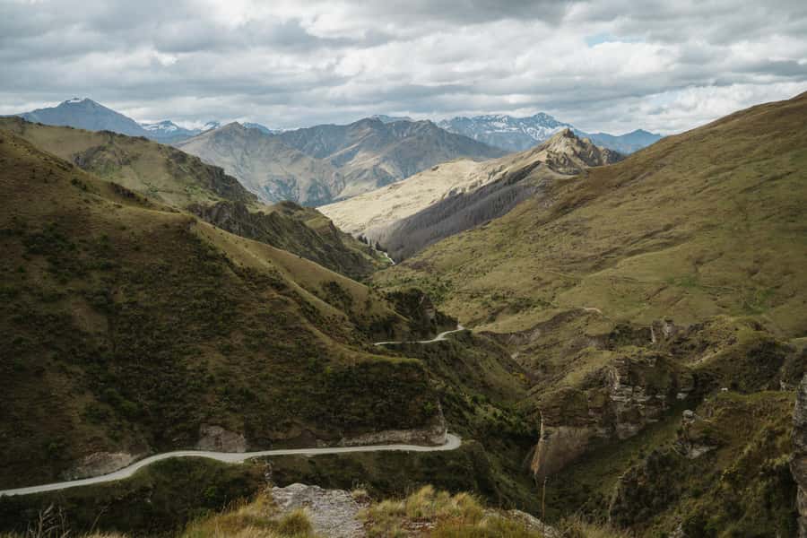 Queenstown: Skippers Canyon Goldrush Highlights Tour - The road through Blow Ho Gully and into the canyon