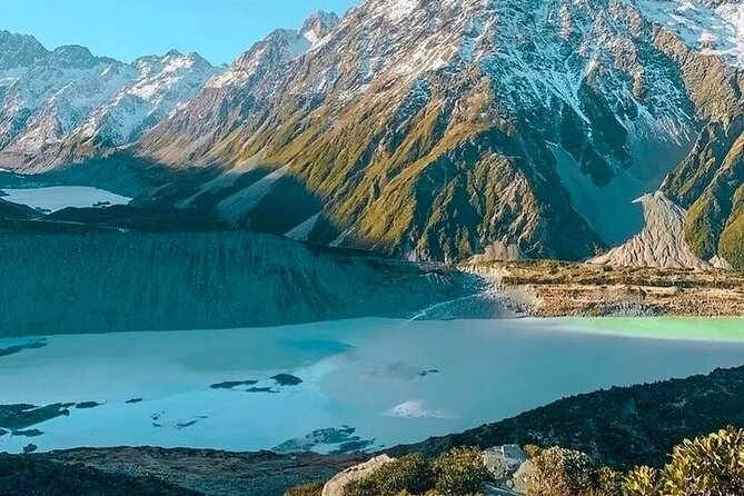 Queenstown to Christchurch One Way Tour Via Lake Tekapo & Mt Cook - Tasman Glacier gives you the best glacier viewpoint