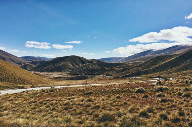 Queenstown to Christchurch One-Way Tour via Mt Cook & Lake Tekapo - Lake Pukaki, the blue approach to Mount Cook
