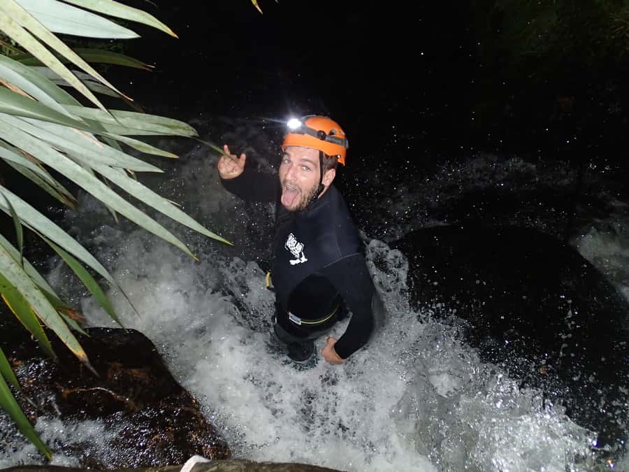 Raglan: Sunset Canyoning Tour and Glowworm Experience - From Raglan Rock to the foot of Mt Karioi