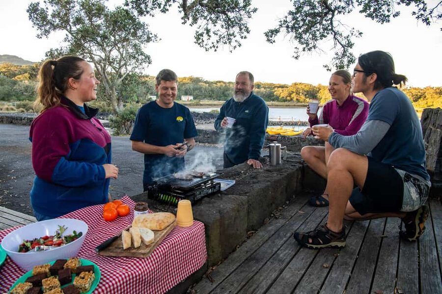 Rangitoto Island: Sea Kayak & Summit Hike Day Trip - A barbecue lunch at the water’s edge