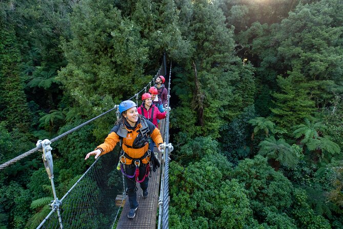 Rotorua’s Ultimate Zipline: 6 ziplines, 400 m Tandem, Cliff Walk - The 50-meter volcanic cliff walk