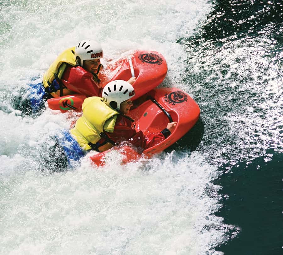 Rotorua Sledging: Kaituna White Water River Board Experience - Getting suited up at the river base