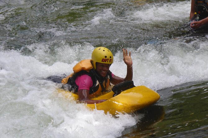Rotorua Sledging White Water Sledging | Kaitiaki Adventures - The Okere Falls run, one rapid at a time