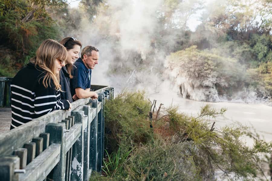 Rotorua: 'Thermal Path Tour' Geothermal half day Tour - The first stop: Rotorua’s largest hot-water lake