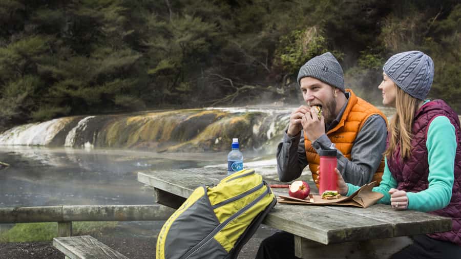 Rotorua: Waimangu Volcanic Valley Entry Ticket - Inferno Crater Lake and its intense blue color