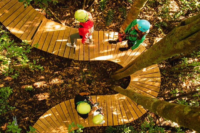 Rotorua Ziplines - Okere Falls Experience - Flying above Okere Falls and the Kaituna River