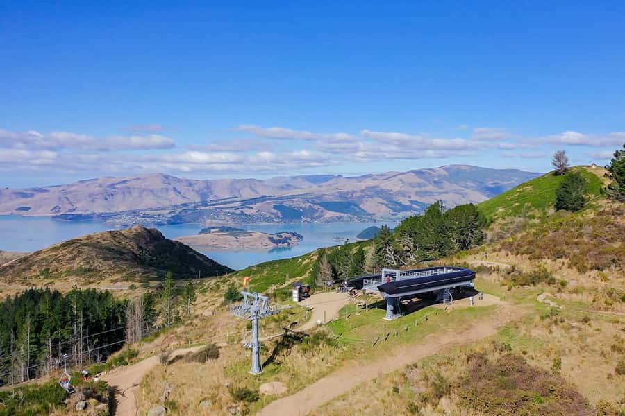 Scenic Chairlift Ride at Christchurch Adventure Park - The uphill ride over Christchurch Adventure Park