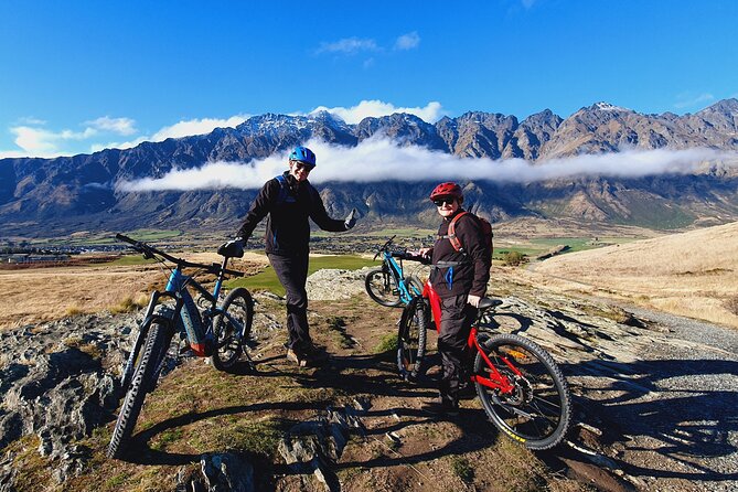 Scenic Guided eBike Tour Ride to the Lake - Crossing the sheep farm toward Shotover Bridge