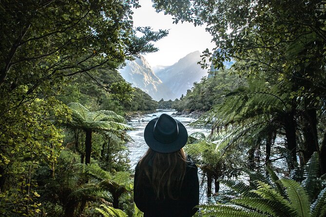 Self-Guided Milford Track Day Walk - Milford Sound - Giant Gate Falls, the payoff at the end