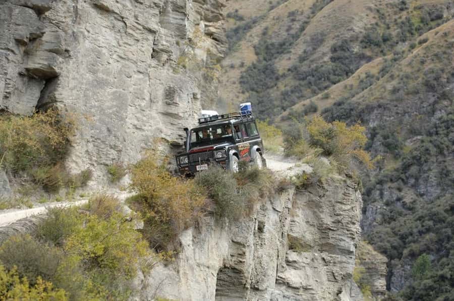 Skippers Canyon 4WD Heritage Tour from Queenstown - Entering the canyon on a 4WD road