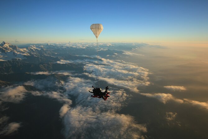 Tandem Skydive 13,000ft from Franz Josef - Meeting at 63 Cron Street in Franz Josef Village