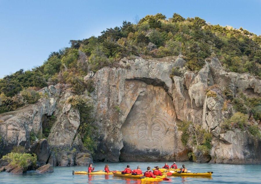 Taupo: Maori Rock Carvings Kayaking Tour - Seeing the carvings from the water