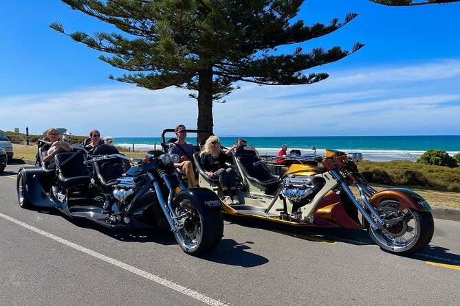 TAURANGA SHORE EXCURSION: Epic 25 min V8 Trike tour of Mt Maunganui & Tauranga - What the V8 trike ride is really like