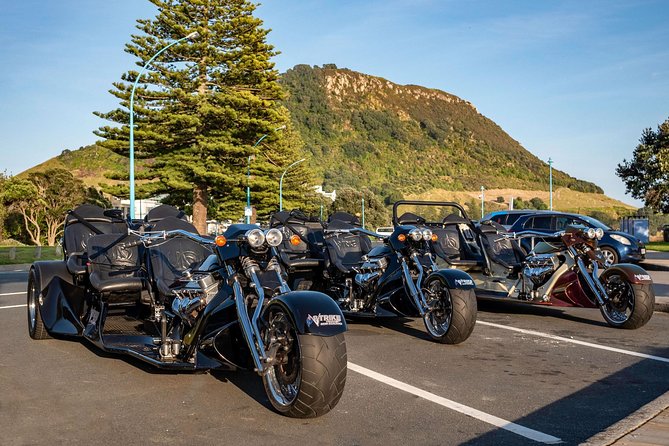 TAURANGA SHORE EXCURSION: Epic 25 min V8 Trike tour of Mt Maunganui & Tauranga - Who will enjoy this most