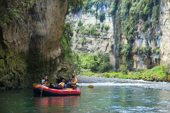 The Awesome Scenic Rafting Adventure - Full Day Rafting on the Rangitikei River - Canyon walls, cliffs, and native bush from the water
