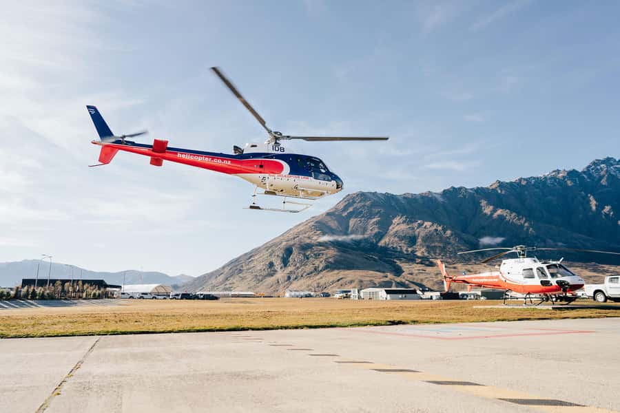 The Grand Circle 30-Minute Helicopter Tour & Alpine Landing - From Queenstown hotel to helicopter base