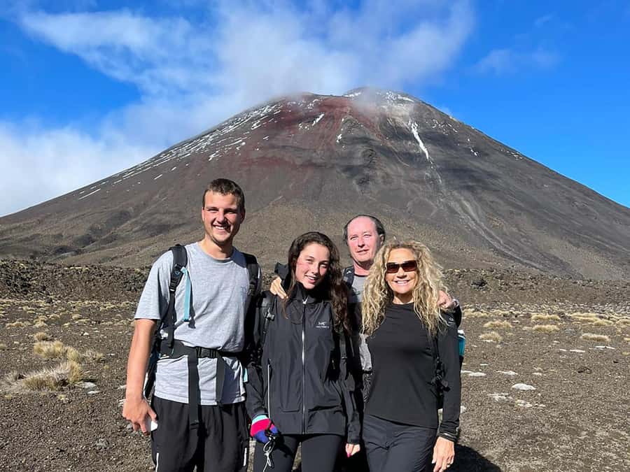 Tongariro Alpine Half Day Guided Group Walk - Walking from the crossing track to Soda Springs