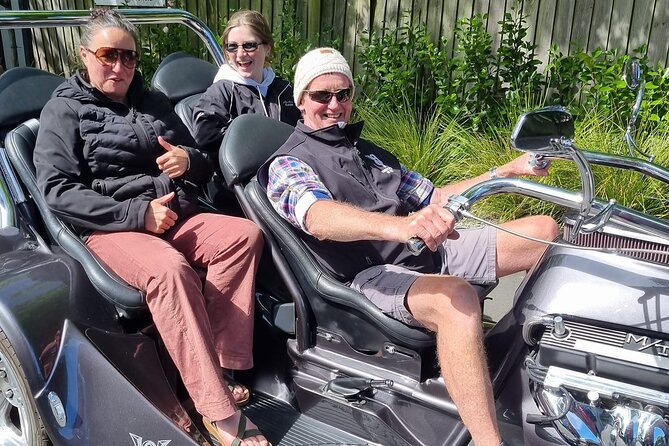 V8 Trike Private Tour of Christchurch - The Avon River memorial and Cashel Street Bridge
