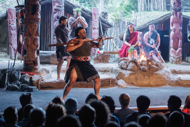 Voyages of Maori at Mitai Maori Village - The waka taua on Wai o Whiro Stream