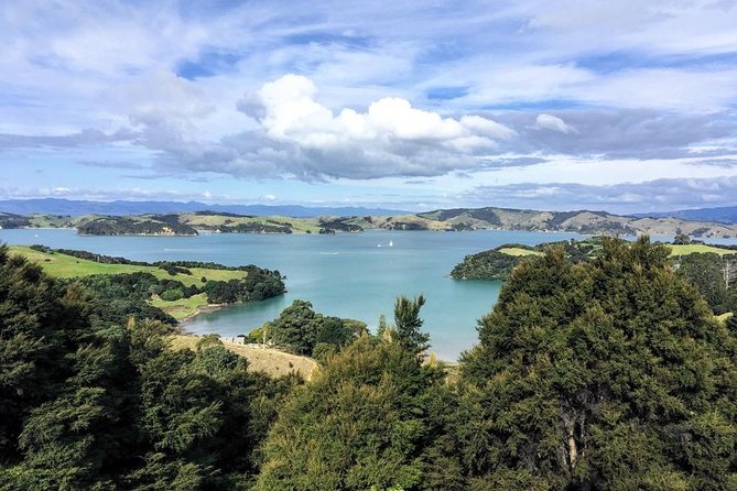 Waiheke Island Experience Tour - Onetangi Beach and the wide Gulf view