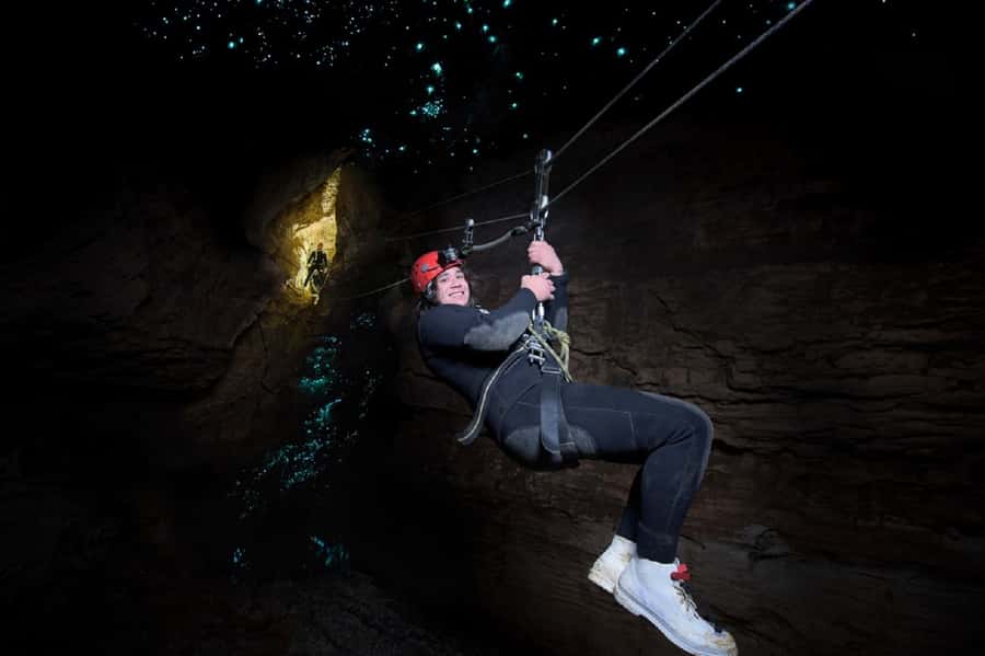 Waitomo Caves Black Abyss Ultimate Caving Experience - Waterfalls, narrow passages, and the physical test