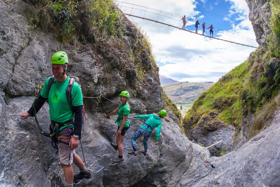 Wanaka: 2-Hour Beginner Waterfall Cable Climb - The viewpoint stop is part of the reward