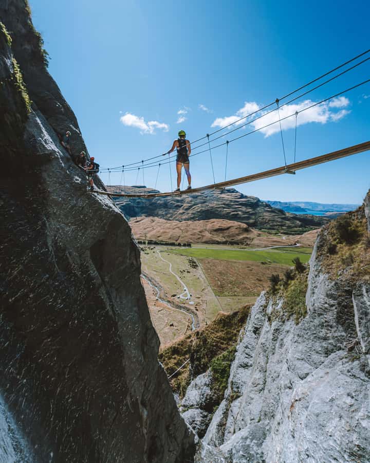 Wanaka: 4-Hour Intermediate Waterfall Cable Climb - What the 320-meter ascent feels like