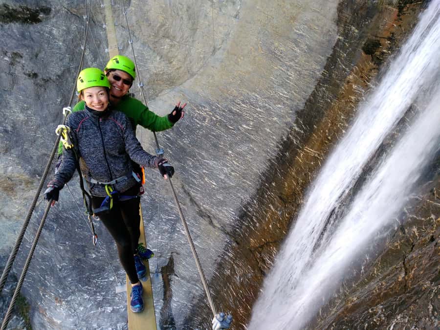 Wanaka: 4-Hour Intermediate Waterfall Cable Climb - Suspension bridges and exposed views