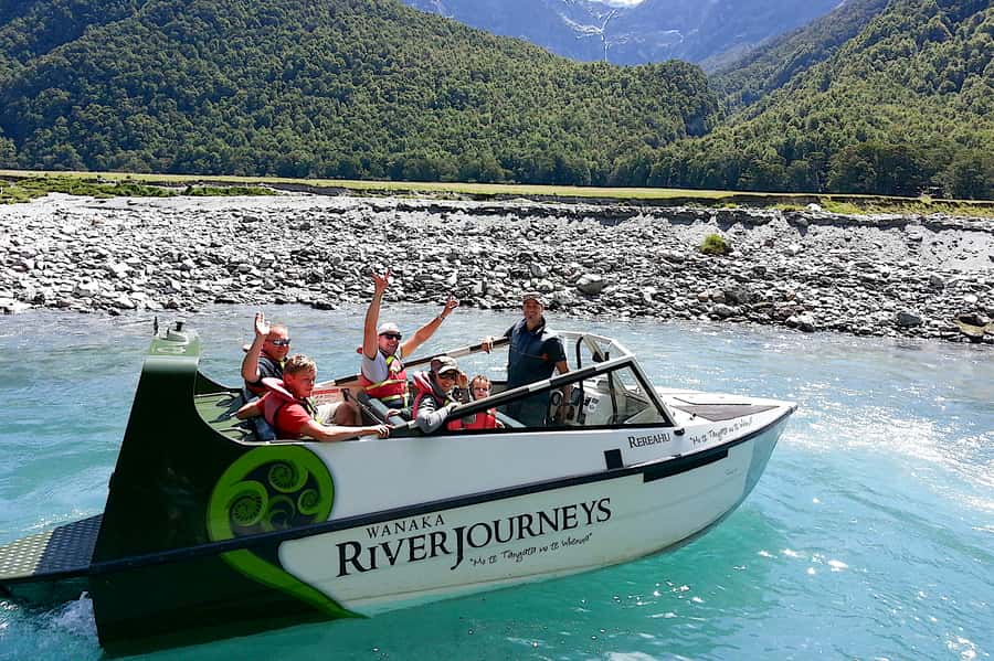 Wanaka: Jet Boat & Wilderness Walk - The jet boat ride across braided river channels