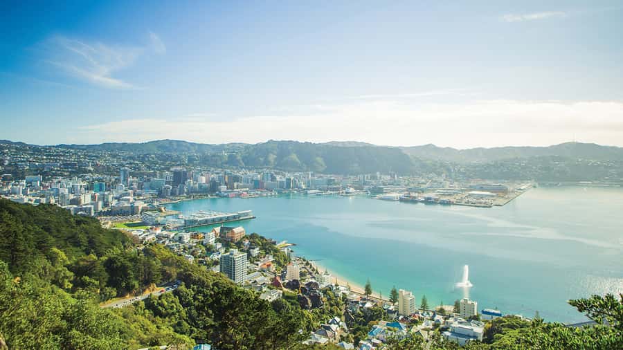Wellington Helicopters Scenic Harbour Flight - The first lift over Wellington Harbour