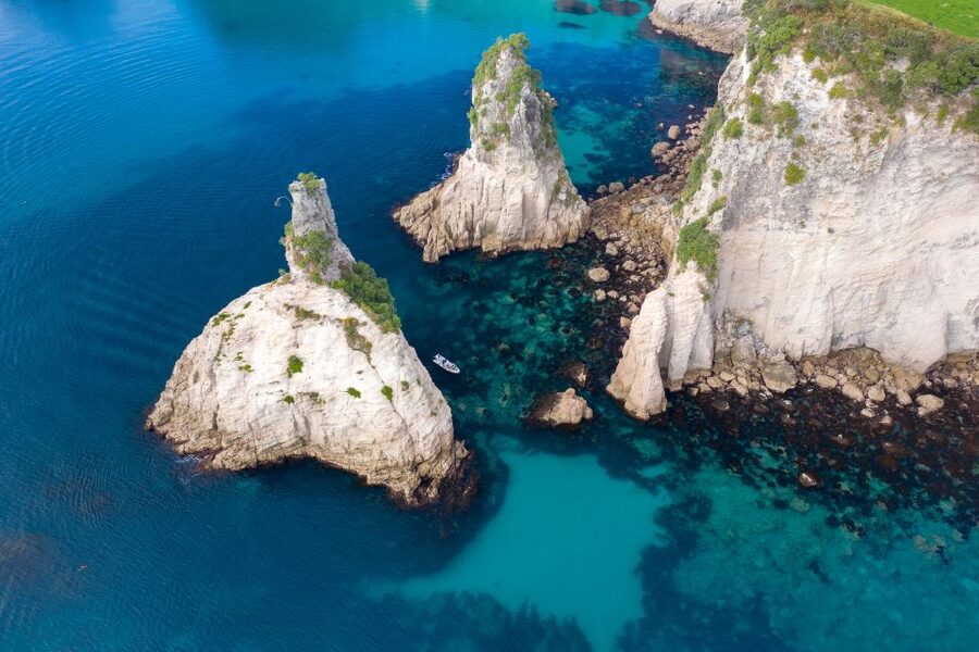 Whitianga: Cathedral Cove Thrilling Boat Tour and Snorkeling - From Whitianga Wharf to the open coast