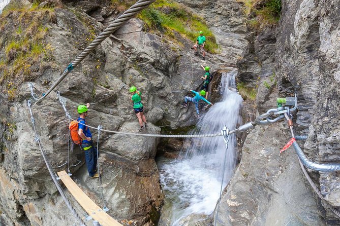 Wildwire Wanaka- Level 1 (2 Hours) - Climbing above Twin Falls near Wānaka