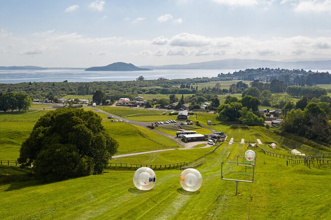 Zorb Inflatable Ball Ride from Mount Ngongotaha in New Zealand - Rolling where ZORB first began